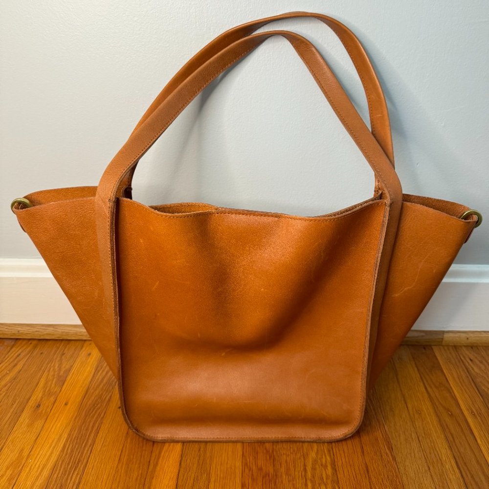 Madewell The Sydney Tote - Burnished Caramel